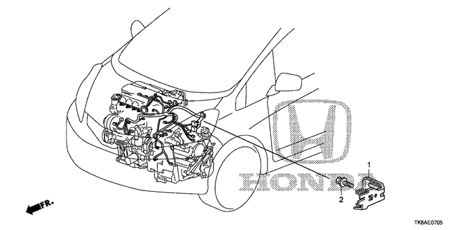ENGINE/ENGINE WIRE HARNESS STAY for 2013 Honda FIT #1