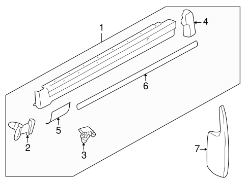 Passat EXTERIOR TRIM - PILLARS