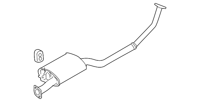 28650-1U100 Деталь FRONT MUFFLER