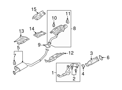 Santa Fe EXHAUST COMPONENTS