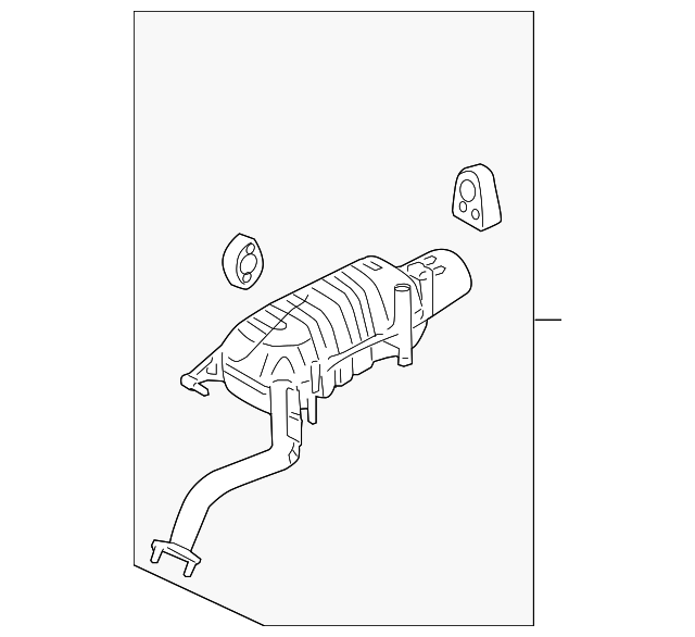 28710-1U100 Деталь REAR MUFFLER