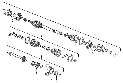Oasis AXLE SHAFTS & JOINTS
