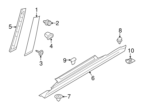 Cooper EXTERIOR TRIM - PILLARS