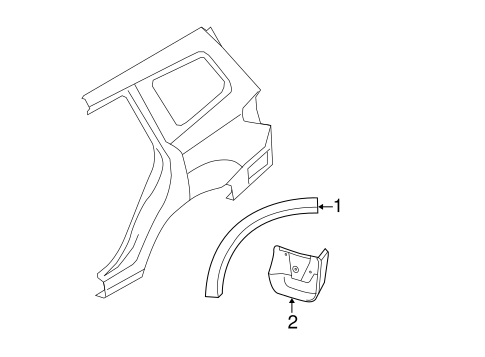 Forester EXTERIOR TRIM - QUARTER PANEL