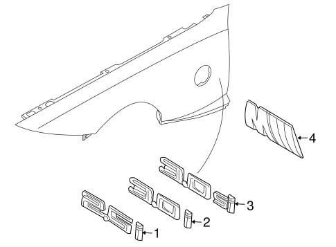Z4 EXTERIOR TRIM - FENDER