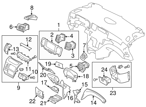 Quest INSTRUMENT PANEL COMPONENTS