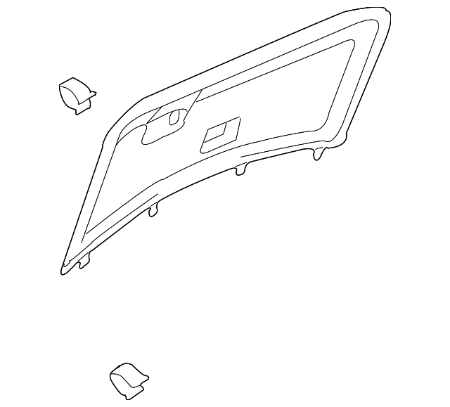 8N8-867-979-21K Деталь GATE TRIM PANEL