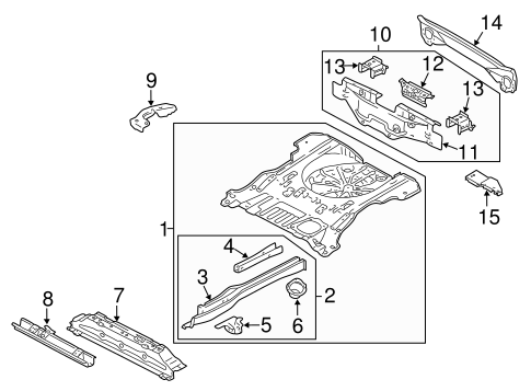 Escape REAR FLOOR & RAILS