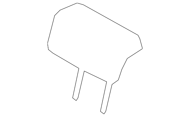 89700-0W510-J4K HEADREST, CENTER, LEFT