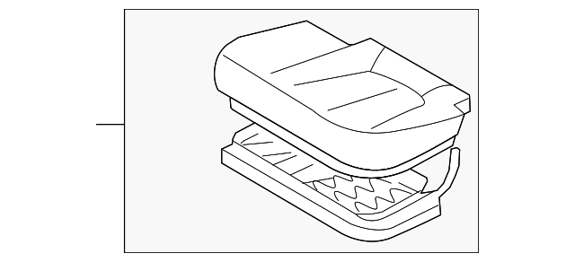 89100-0W300-J4K SEAT CUSHION, LEFT