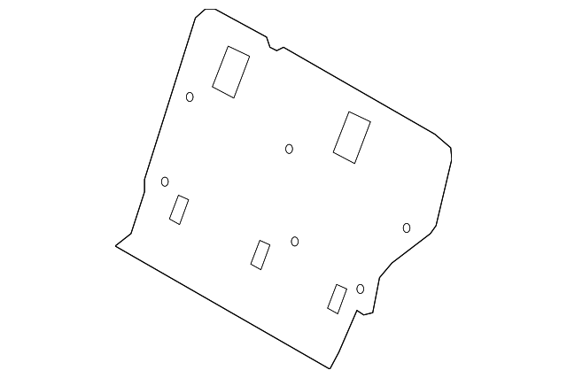 89370-0W500-J4 BACK PANEL TRIM, LEFT