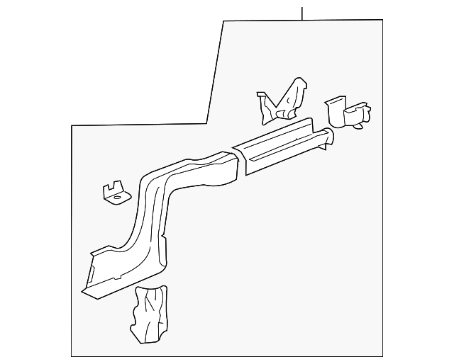 20835771 REAR RAIL ASSY, LEFT