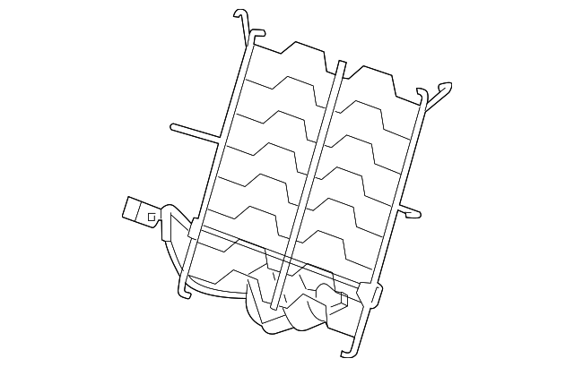 92275208 Деталь LUMBAR SUPPORT, LEFT