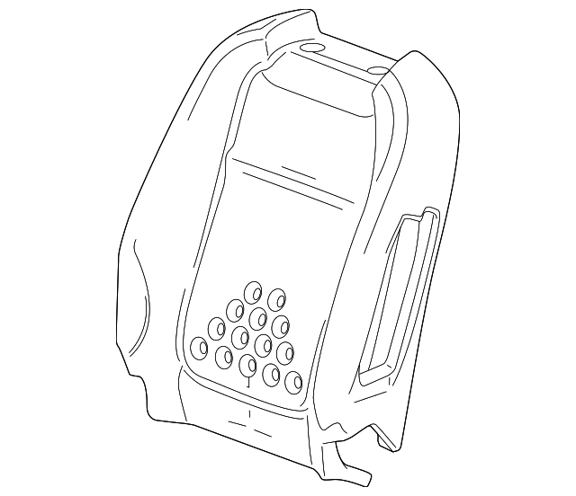 92293177 Деталь SEAT BACK PAD, LEFT