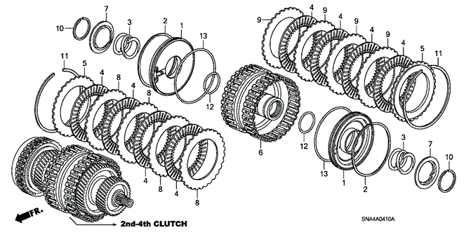 TRANSMISSION - AUTOMATIC/CLUTCH (2ND-4TH) for 2006 Honda CIVIC SEDAN #1
