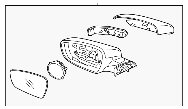 87620-A7270 MIRROR ASSY, RIGHT