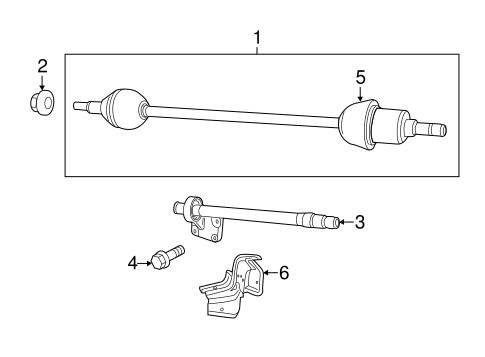 Routan DRIVE AXLES
