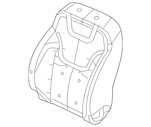 68091757AC Деталь SEAT BACK PAD, LEFT