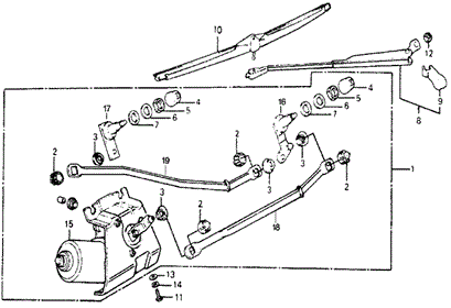 ELECTRICAL / EXHAUST / HEATER / FUEL/FRONT WINDSHIELD WIPER for 1978 Honda ACCORD HATCHBACK #1