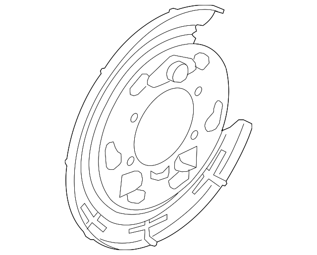 58251-2S300 BACKING PLATE, LEFT