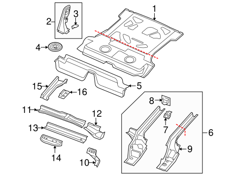 Tiguan REAR FLOOR & RAILS