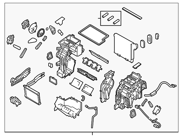 97205-C2000 Деталь AC & HEATER ASSY