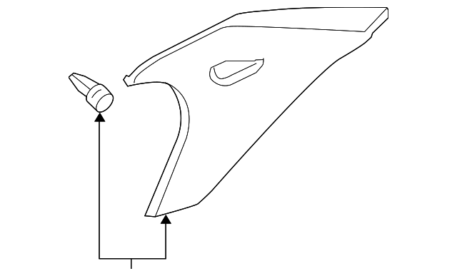 76934-7Y000 Деталь QTR PILLAR TRIM, RIGHT