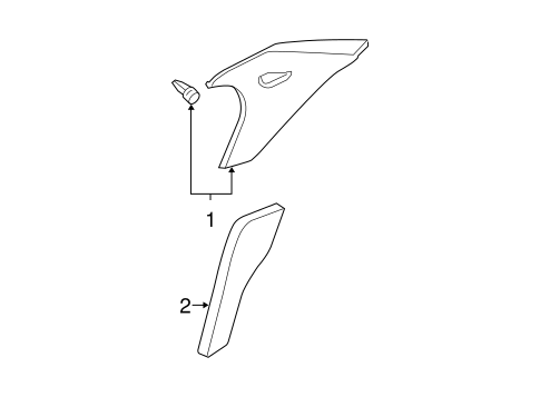 Maxima INTERIOR TRIM - QUARTER PANELS