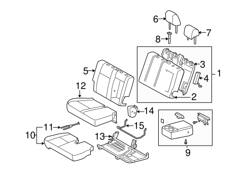 Tundra FRONT SEAT COMPONENTS 6