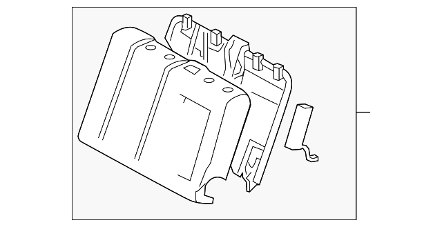 71430-0C350-B0 Деталь SEAT BACK ASSY, RIGHT