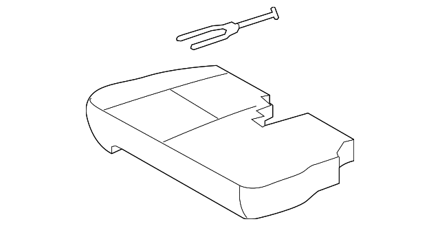 71501-0C010 Деталь SEAT CUSHION PAD, RIGHT
