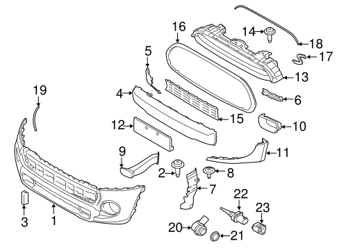 Cooper BUMPER & COMPONENTS - FRONT
