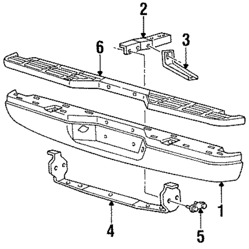 B2300 BUMPER & COMPONENTS - REAR