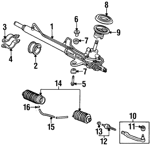 Oasis STEERING GEAR & LINKAGE 3