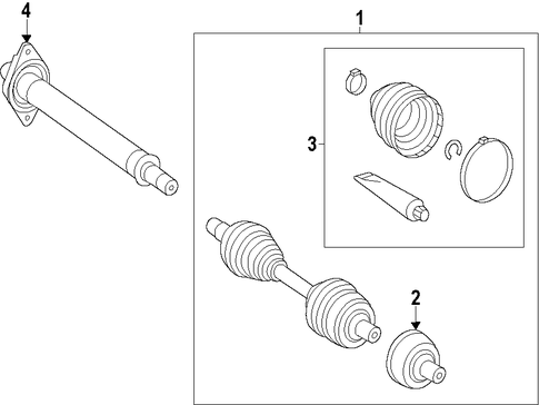 CLA250 AXLE SHAFTS & JOINTS