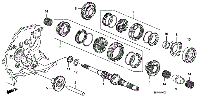 TRANSMISSION - MANUAL/MT MAINSHAFT for 2008 Honda FIT #1