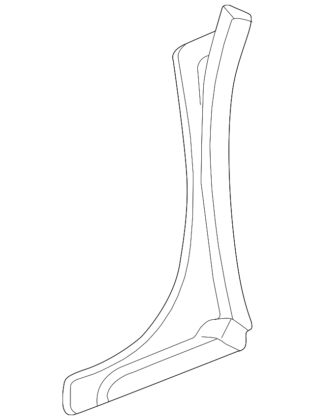 10371128 Деталь LOWER QTR TRIM, RIGHT