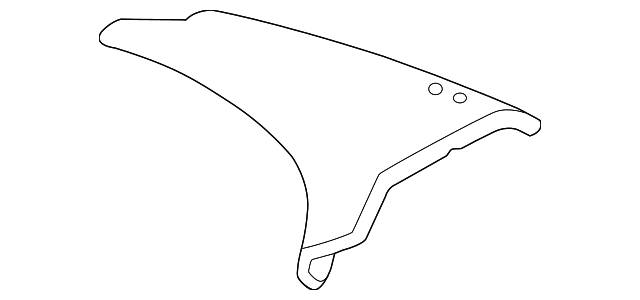 10411038 Деталь UPPER QTR TRIM, RIGHT