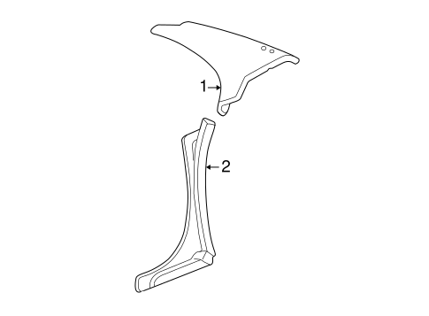 Century INTERIOR TRIM - QUARTER PANELS