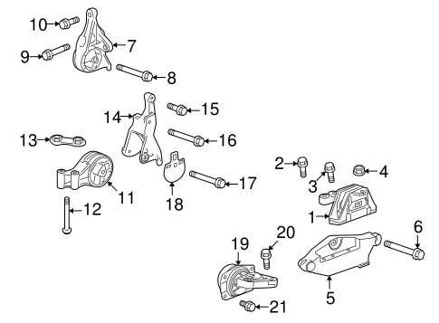 SRX ENGINE & TRANS MOUNTING