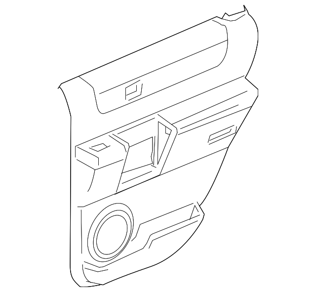15909243 Деталь DOOR TRIM PANEL, LEFT