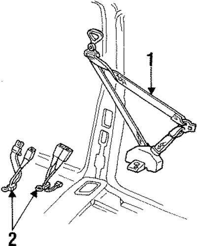 C2500 FRONT SEAT BELTS 2