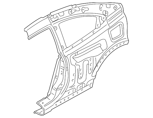 MR535595 Деталь INNER PANEL ASSY, LEFT