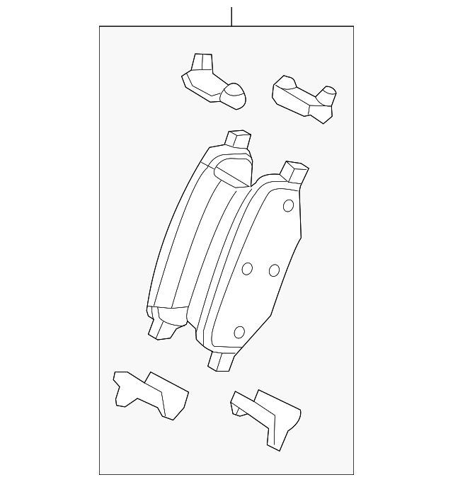 DG1Z-2200-B Деталь REAR PADS