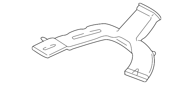 YL8Z18C420AA Деталь LOWER DUCT, LEFT