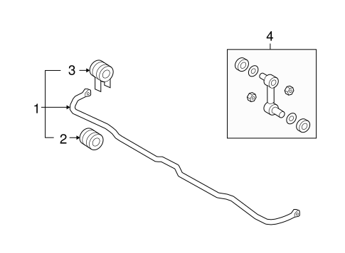 Santa Fe STABILIZER BAR & COMPONENTS
