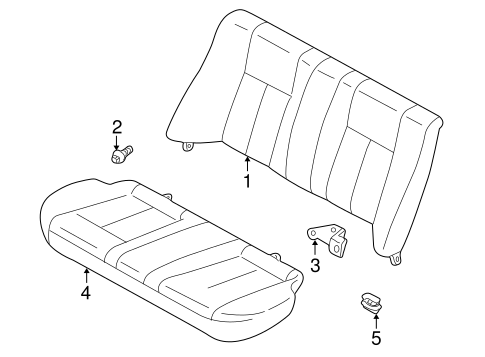 Protege REAR SEAT COMPONENTS