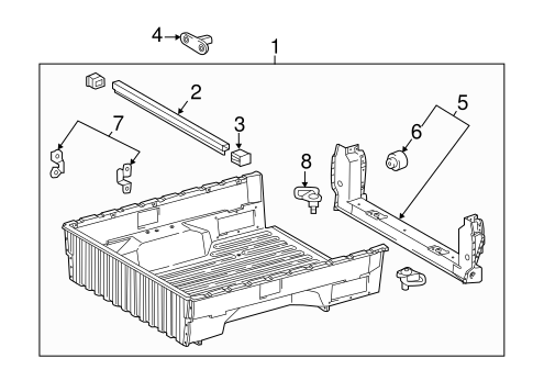 Tacoma FLOOR - PICK UP BOX 2