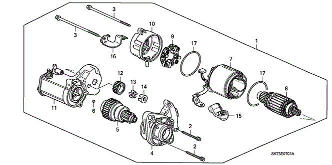 INTEGRA HATCHBACK STARTER MOTOR (DENSO) (2)