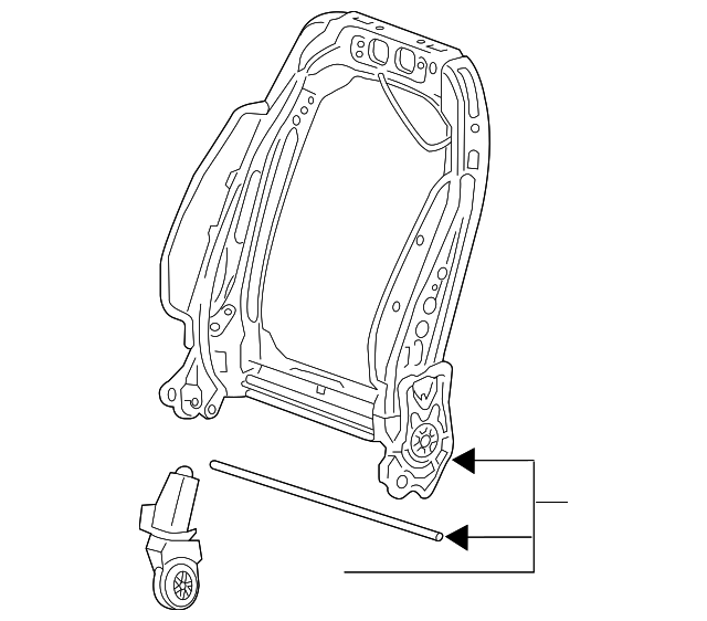 23181613 Деталь SEAT BACK FRAME